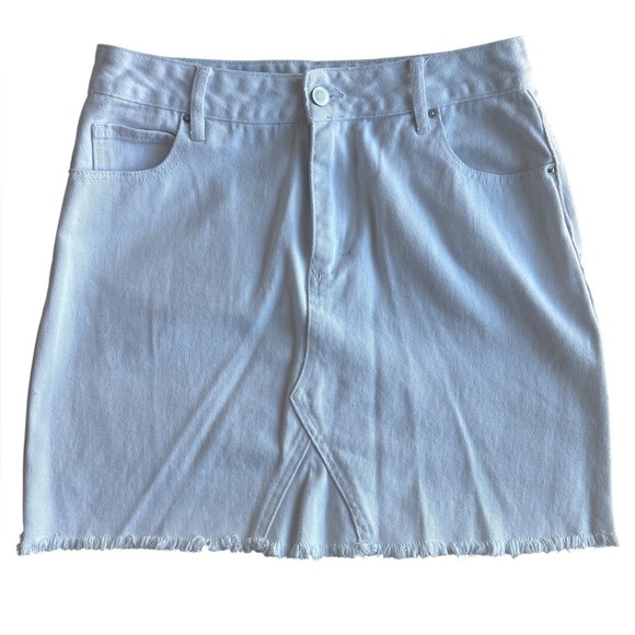 Harper Dresses & Skirts - Harper Mini Skirt in White Denim Size Large EUC
